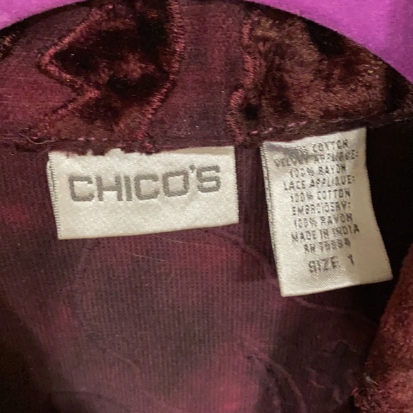 Gorgeous Plum Velvet Suit Jacket by Chico’s - Picture 4 of 11